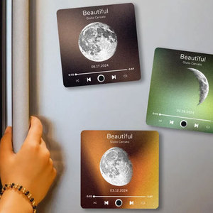 Calamita da Frigo Lettore Musicale <span class=keywords><strong>con</strong></span> Album Fotografico Personalizzato, Magnete Musicale da Frigo <span class=keywords><strong>con</strong></span> Musica Personalizzata, Calamita per Regalo - Product Image 3