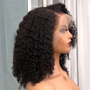 Parrucca Afroamericana in <span class=keywords><strong>Capelli</strong></span> Umani con Frontale in Pizzo Trasparente HD, Ricci Crespi, Dropshipping Parrucche Frontali in <span class=keywords><strong>Capelli</strong></span> Umani - Product Image 4