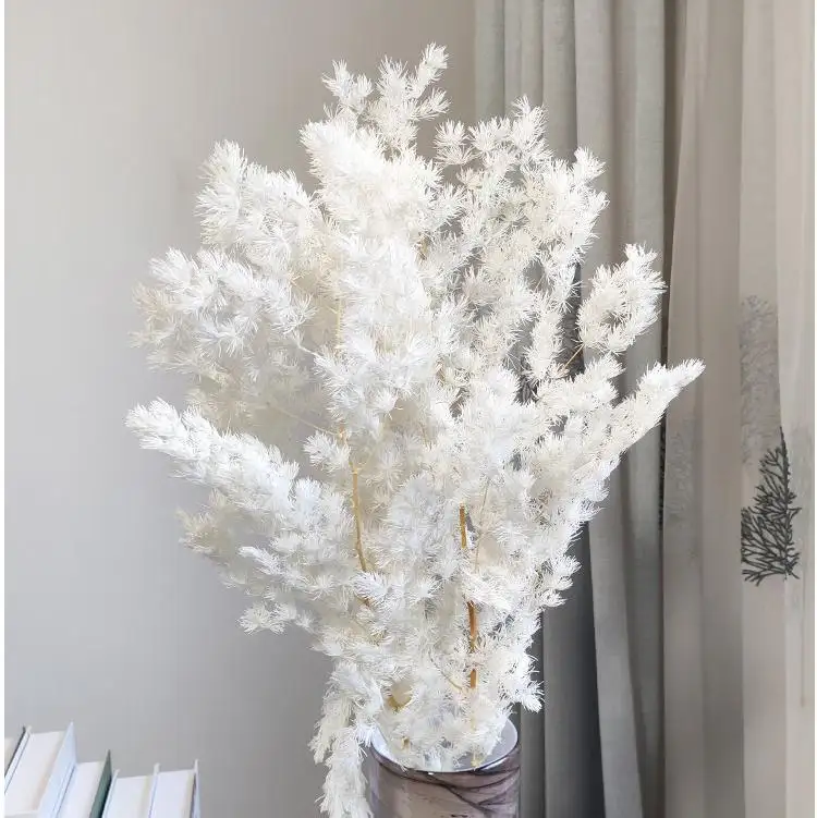 J-036 YunNan wholesale natural dried decorative Pine branches hanging Large soft Rime for Wedding Arrangement