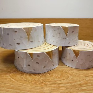 Handmade Wooden Tree Stump Base <b>Display</b> <b>Stand</b> Rustic Decor Home Office Hotel Restaurant Pre Assembled - Product Image 3