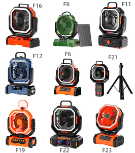 Ventilateur de camping - Ventilateur alimenté par batterie 20000mAh rechargeable avec lanterne LED - Ventilateurs portables pour <span class=keywords><strong>tente</strong></span> extérieure avec crochet de suspension <span class=keywords><strong>4</strong></span> vitesses - Product Image 1