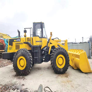 Chargeuse sur pneus Komatsu WA470 d'occasion en bon état Original Komatsu WA100 WA200 WA320 WA380 WA400 WA600 Chargeuses Stock Weichai Engine - Product Image 1