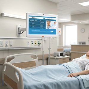 Nouvelle tablette médicale Android 10,1 pouces à écran tactile, processeur quadricœur, Wi-Fi, POE, NFC, RJ45, emplacement pour carte SIM 4G, appels intelligents, utilisation professionnelle et hospitalière - Product Image 1