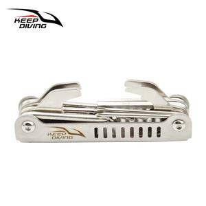 Ensemble d'outils de réparation d'équipement de plongée en acier inoxydable 13-en-1 Mini kit Lame BCD Cylindre REG Réglage Maintenance Installation - Product Image 5