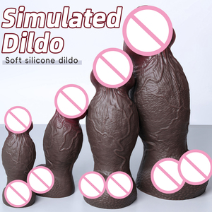 Dildo Realistico Fantasy con Ventosa Potente, Giocattolo Sessuale per Donne, Uomini e Coppie Gay, per Stimolazione Clitoridea, Vaginale e <span class=keywords><strong>Anale</strong></span> - Product Image 1