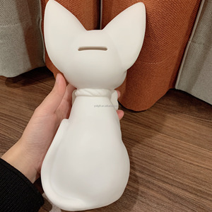 Jolies figurines en résine à peindre soi-même, faites à la main, motif <span class=keywords><strong>Gigi</strong></span> Cat, tirelire Saint-Valentin pour filles, création libre - Product Image 4