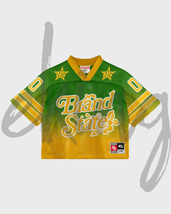 Custom DTG trasferimento sublimazione stampato grafico rapido asciutto tessuto traspirante maglia da Football americano t-shirt per gli uomini - Product Image 4