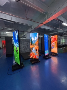 Indoor Double-Sided Rotating LED Poster Screen 640x1920mm High-Definition Digital Advertising Display Kiosk - Product Image 2