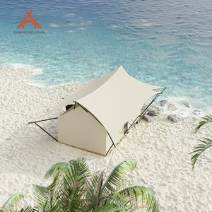 Kawagebo Kamp Tentes d'hôtel Safari de luxe étanches pour <span class=keywords><strong>camping</strong></span> en plein air, lodge de villégiature glamping, maison avec salle de bain, 5x9m - Product Image 4