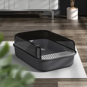 Simple Cat Litter Box New Design Customized Large Cat Litter Box New Arrival Smart Pet Self Cleaning Litter Box