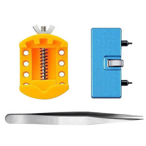 Ouvre-boîtier de montre en métal à deux fourches et kit de réparation avec outils de remplacement de batterie pour l'ouverture et l'entretien des boîtiers de montre - Product Image 2