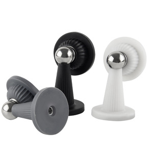 Butée de porte magnétique en silicone à fixation murale, silencieuse, pour salles de bain, design minimaliste, installation facile - Product Image 2