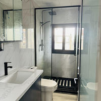 Casa Contenedor Expandible de Doble Ala de 20 y 40 pies, Villa Prefabricada Modular Aislada con Baño Completo para Glamping en Resorts
