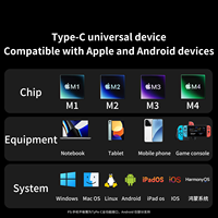 Concentrador 5 en 1 con entrega de energía de 100W RJ45 Gigabit 2 puertos de datos USB 3,0 A compatibles con iPhone 16 Pro Max XPS Lenovo
