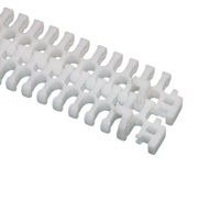 Chaînes en plastique modulaires à mailles AS-FLEX AF2400 Series Nub Top, antibactériennes, durables, respirantes, résistantes au feu, faciles à utiliser pour les convoyeurs
