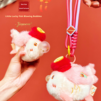 Promotion : Porte-clés Poisson en Peluche Mignon à Presser pour des Bulles, Poisson Koi Porte-Bonheur avec Breloque Lingot d'Or, Pendentif de Sac Kawaii, Cadeau pour Amis