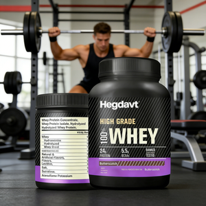 OEM Nutrition 100% Protéine de Lactosérum en Poudre avec <span class=keywords><strong>BCAA</strong></span> pour la Nutrition Sportive Adulte et la Croissance Musculaire – Déconseillé aux Femmes Enceintes - Product Image 3