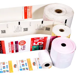 OEM Wholesale custom LOGO thermal printed paper rolls 80x80mm 80x70mm 57x40mm Bank ATM Paper Roll