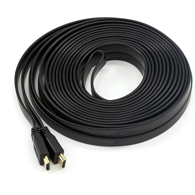 High-Definition Flat for Cable with Audio 1.4V for Set-Top Boxes and Computer PVC Jacket