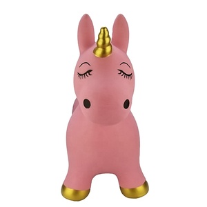 Hot New PVC Gonflable Rose <span class=keywords><strong>Luna</strong></span> Licorne Ride-On Jouet pour Enfants Jouer et S'amuser - Product Image 1