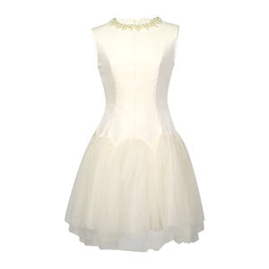 ZYHT 9782 donna estate maglia strati in bianco e nero Patchwork <span class=keywords><strong>abbigliamento</strong></span> per ragazze festa di compleanno stile bolla abito - Product Image 3