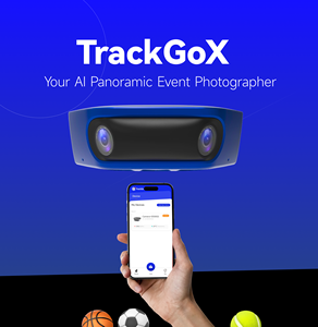 Caméra de suivi automatique d'événements sportifs TrackGoX Ai Football avec diffusion en direct et 8 heures d'autonomie ultra-longue - Product Image 1