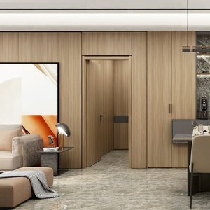 Puerta Interior de madera maciza de alta densidad de estilo moderno, artesanía exquisita, Panel de alta suavidad, uso interior, dormitorio, escuela, resistente al agua - Product Image 4