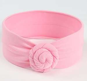 Diademas de <span class=keywords><strong>flores</strong></span> con nudo superior para niñas pequeñas y niños al por mayor, accesorios para el cabello infantiles a la moda - Product Image 3