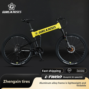 Fabrika Toptan Satış 26 İnç Alüminyum Alaşımlı Kros Dağ Bisikleti Erkek 24 Vitesli Çift Süspansiyonlu Disk Frenli Katlanabilir Özelleştirilebilir - Product Image 5
