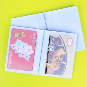 Portefeuille accordéon transparent en PVC mince pour cartes de crédit, 10 pages, 20 emplacements - Product Image 3