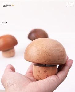 Caja Musical de Madera Vintage en Oferta, Caja Musical Pequeña y Linda con Forma de Hongo, Regalos para Niños - Product Image 6