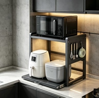 Étagère de rangement pour appareils électroménagers, robuste et élégante, adaptée à la cuisine et au salon