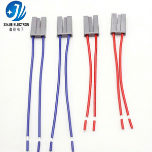 2针灰色塑料公头连接器预压接线束定制颜色PVC绝缘电缆组件，适用于家用电器 - Product Image 4