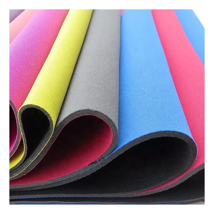 Waterdichte 2Mm 3Mm 5Mm Polyester Nylon Coated Rubber Mesh Print Bedrag Stof Wetsuit Neopreen Stof