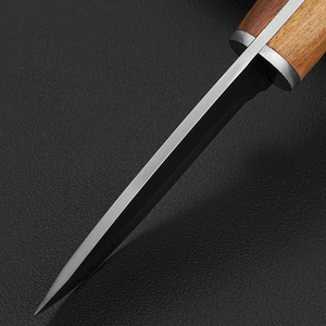 <span class=keywords><strong>Cuchillo</strong></span> de hoja fija OEM con mango de madera, hoja de acero inoxidable, para camping, supervivencia, <span class=keywords><strong>bushcraft</strong></span> y caza, con funda de nailon. - Product Image 4