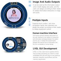 ESP32-S3 layar sentuh TFT LCD 1.8 inci papan pengembangan 360*360 tampilan bulat layar ESP32 untuk ardui-no HMI LVGL