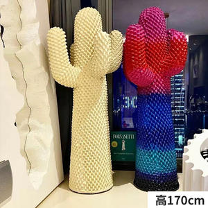 Appendiabiti a Forma di Cactus Scultura d'Arte Moderna in <span class=keywords><strong>Resina</strong></span> e Fibra di Vetro Personalizzata Statua Artistica di Cactus per Arredamento Casa - Product Image 5