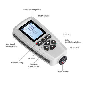 Medidor portátil de doble pantalla para pintura de coche, medidor de espesor de recubrimiento, herramienta de diagnóstico para prueba de película de pintura de coche - Product Image 3