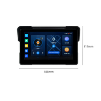 Android 13.0 7 pouces Universel Sans fil CarPlay Android Auto Affichage de la vitesse GPS externe GPS intelligent pour moto