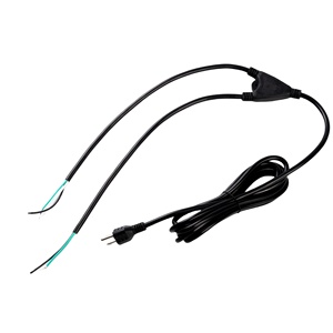 Bán Hot chúng tôi tiêu chuẩn 3pin cáp điện <span class=keywords><strong>3</strong></span>-Core với cắm dây trần Đuôi chúng tôi cáp điện 1.5m - Product Image 2