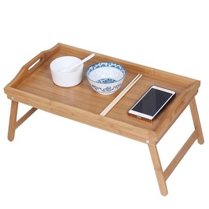 Wooden Folding <b>Bed</b> <b>Tray</b> With Legs 50x30x24 Cm For Tea Picnic Postpartum Use - Product Image 5