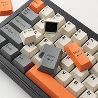 Tecsee Custom Language Keycap Double Shot Cherry Profile Keycaps ABS 6.25u/7u Full Keys Mechanical Keyboard Keycaps Set