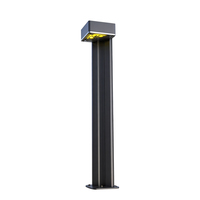 Lampe solaire LED de jardin IP65, corps en acier inoxydable, angle de faisceau de 104°, garantie de 3 ans pour une température de couleur de 3750-4250K