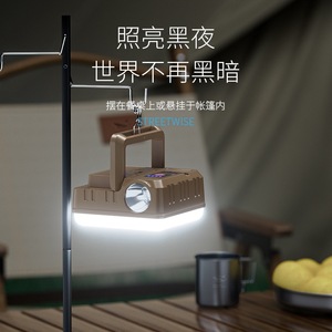 Smiling Shark LED Camping Lantern Rechargeable <b>Hanging</b> Tent <b>Light</b> Long Battery Life <b>Outdoor</b> Emergency Household - Product Image 3