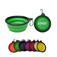 Accessoires pliants personnalisés pour animaux de compagnie, bol d'alimentation pour chien et chat, bol de voyage portable en silicone TPE, eau potable, bol d'alimentation pour chien
