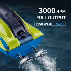 <span class=keywords><strong>Bateau</strong></span> télécommandé miniature Bemay Toy, 15 km/h, haute vitesse, double hélices, détection d'eau, <span class=keywords><strong>bateau</strong></span> rapide, piles, contrôle 4 canaux - Product Image 3