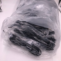 Cable cargador negro de 1,8 m, Cable de datos de carga USB de 5 pines para mando inalámbrico Sony Playstation PS3 con anillo magnético