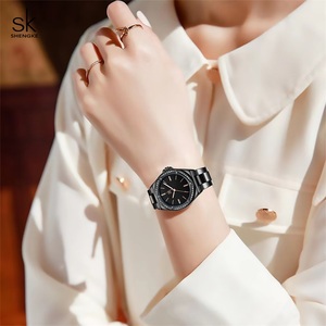 Shengke Top Luxury Ladies Relojes Estilos de moda Relojes de pulsera de cuarzo para <span class=keywords><strong>mujer</strong></span> Diseño original <span class=keywords><strong>Mujer</strong></span> Mejores <span class=keywords><strong>regalos</strong></span> Reloj - Product Image 3