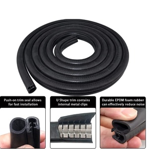 Dải Viền Cao Su Dán Cửa Xe Hơi Thời Tiết Dải Trang Trí Với Bóng Đèn Bên Hông - Product Image 2