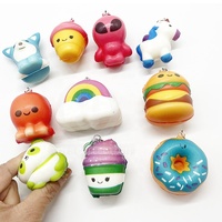 Jouet en plastique souple à remontée lente en forme de pain de restauration rapide, 65mm 60mm 2 pouces, jouets en capsule pour enfants - Cadeaux